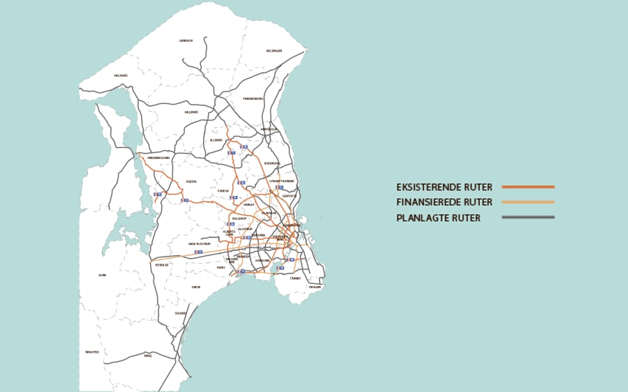 Nettet af supercykelstier bliver større og større. Foto: Sekretariatet for supercykelstier