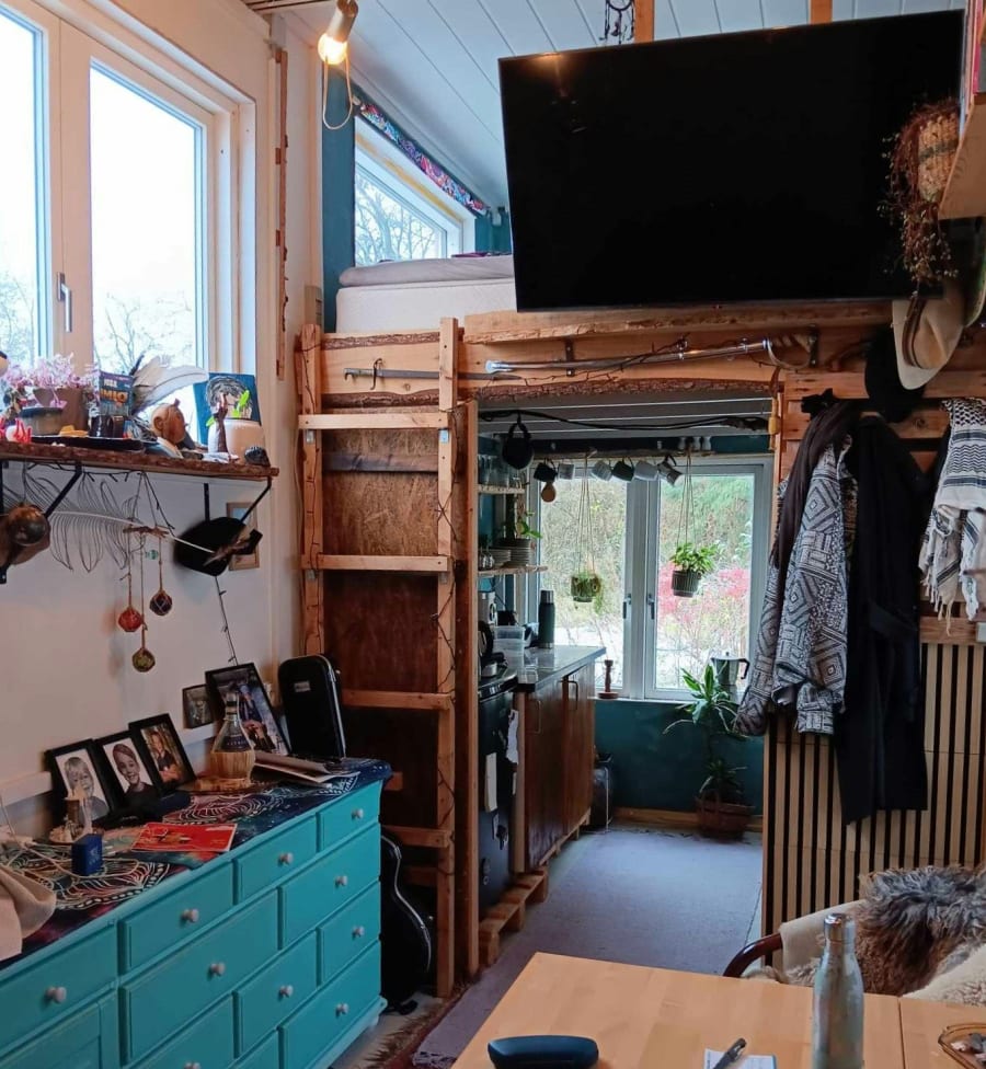 Man må nogle gange indrette alternativt, når man har mindre plads. Privat Foto.