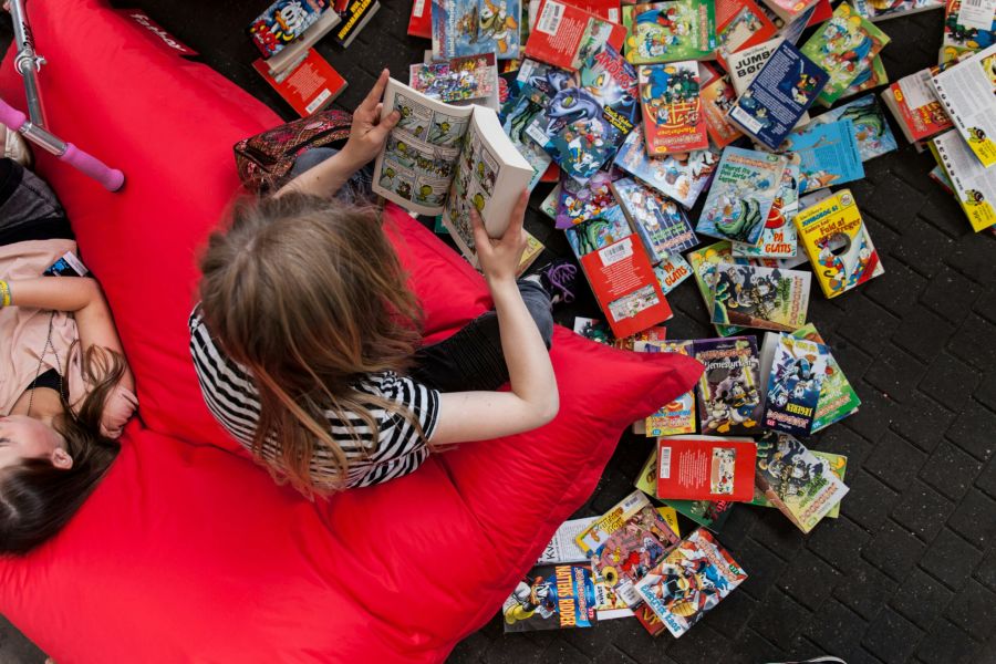 Tegneserier kan ikke bare give børn mere lyst til at læse, de kan også styrke deres læsefærdigheder. Foto: Dansk Tegneserieråd/Marianne Bøgh-Pedersen