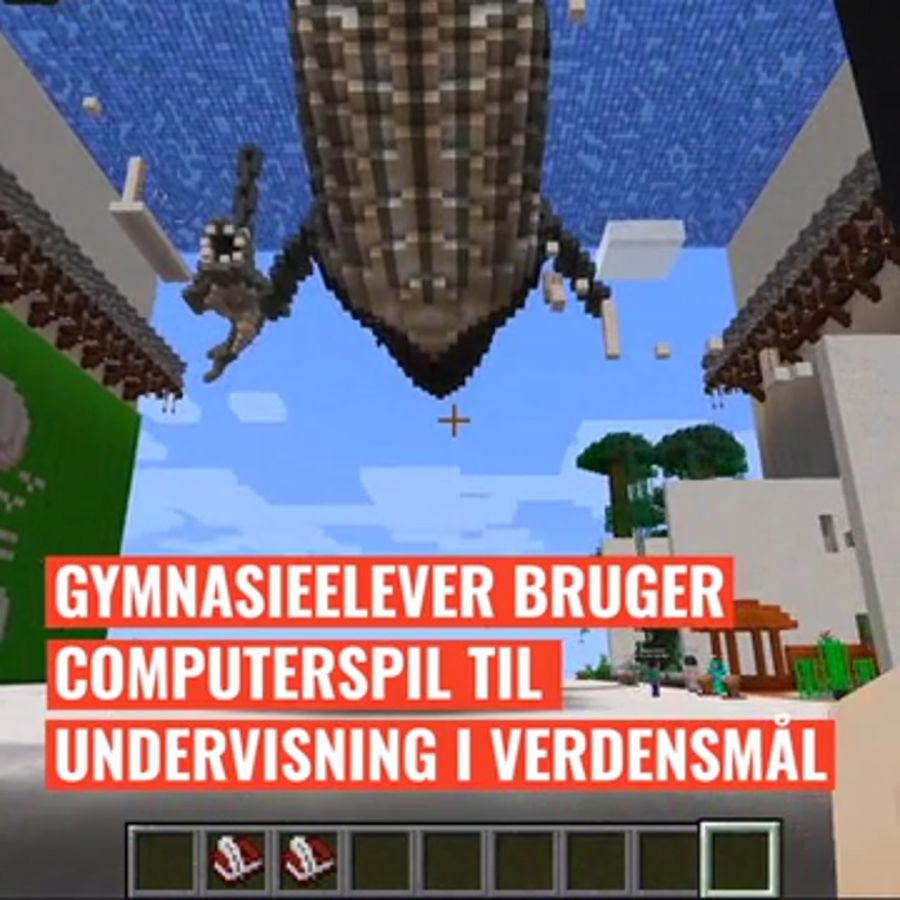 Gymnasieelever bruger computerspil til undervisning i Verdensmål